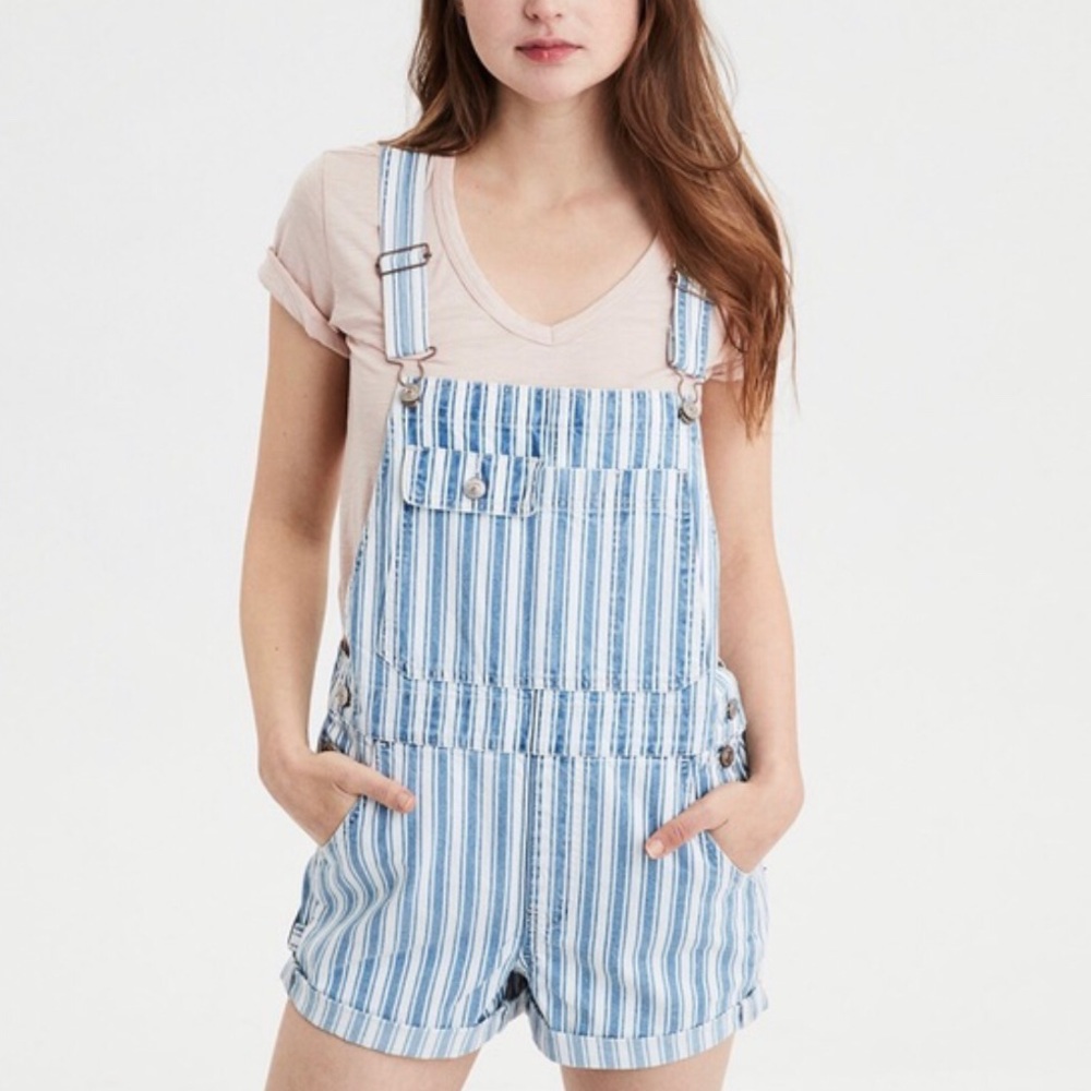 AE 90s Boyfriend Denim Short Overall